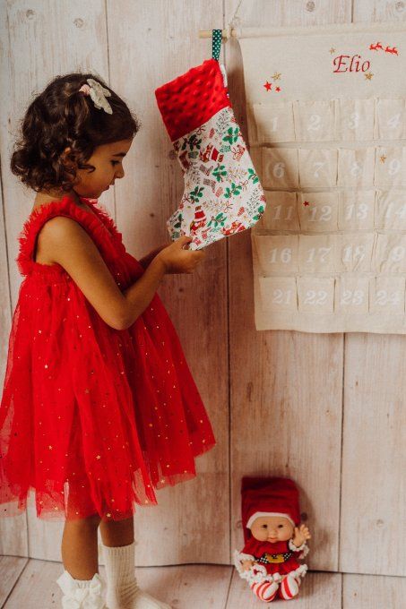 Calendrier de l’avent personnalisé Enfant fait main