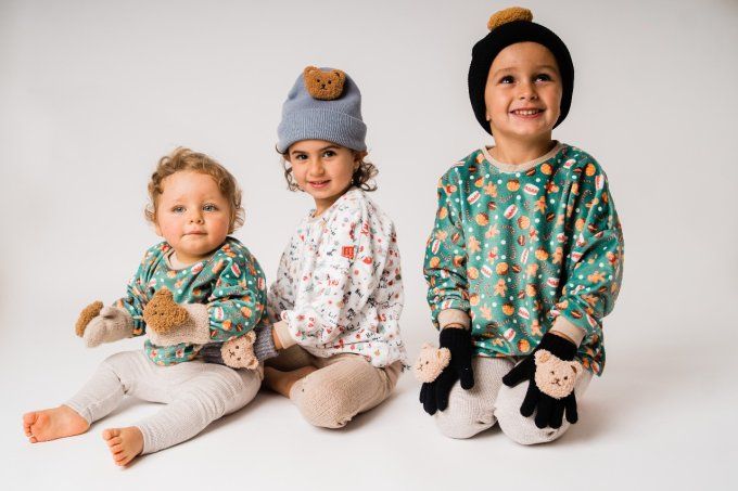 Pull de noël enfant bébé fait main